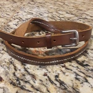 Leather belt